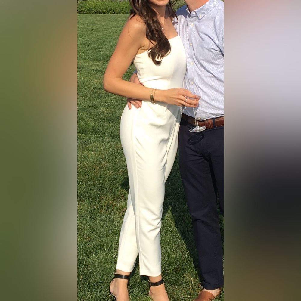 Express white jumpsuit